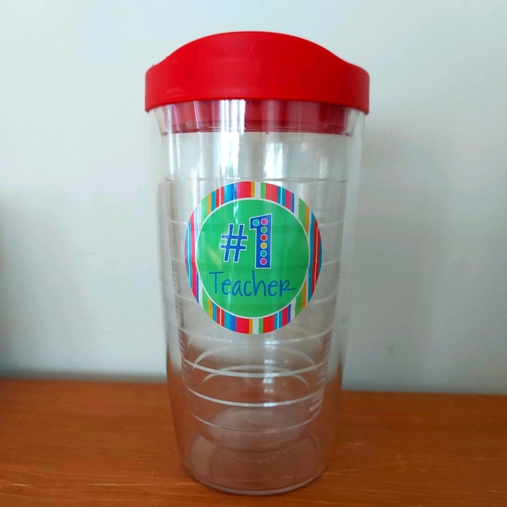 Tervis 16oz #1 Teacher Tumbler Travel Mug Drinks